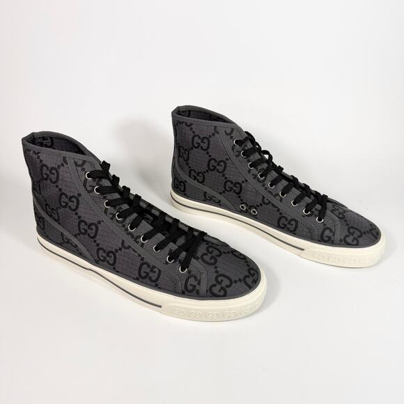 Gucci Maxi GG 1977 Tennis High Top Sneaker - Men’s 12.5 - Picture 3 of 8